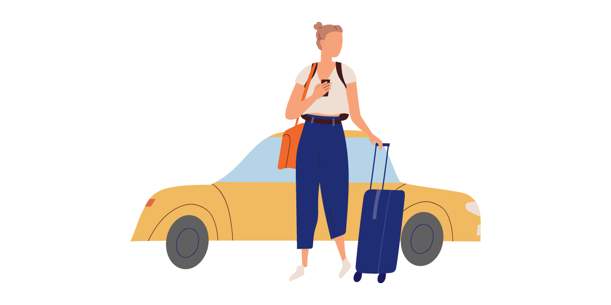 Usa transporte público y/o camina