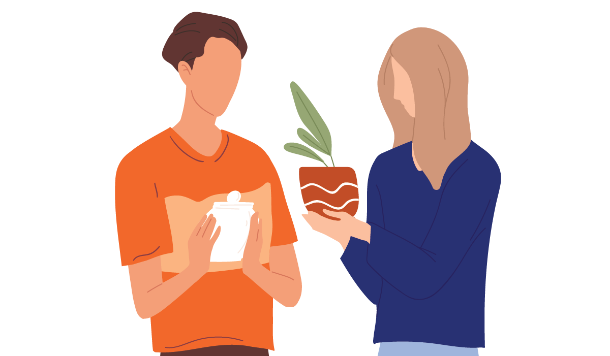 Consejo 4: Intercambia decoraciones con tus amistades