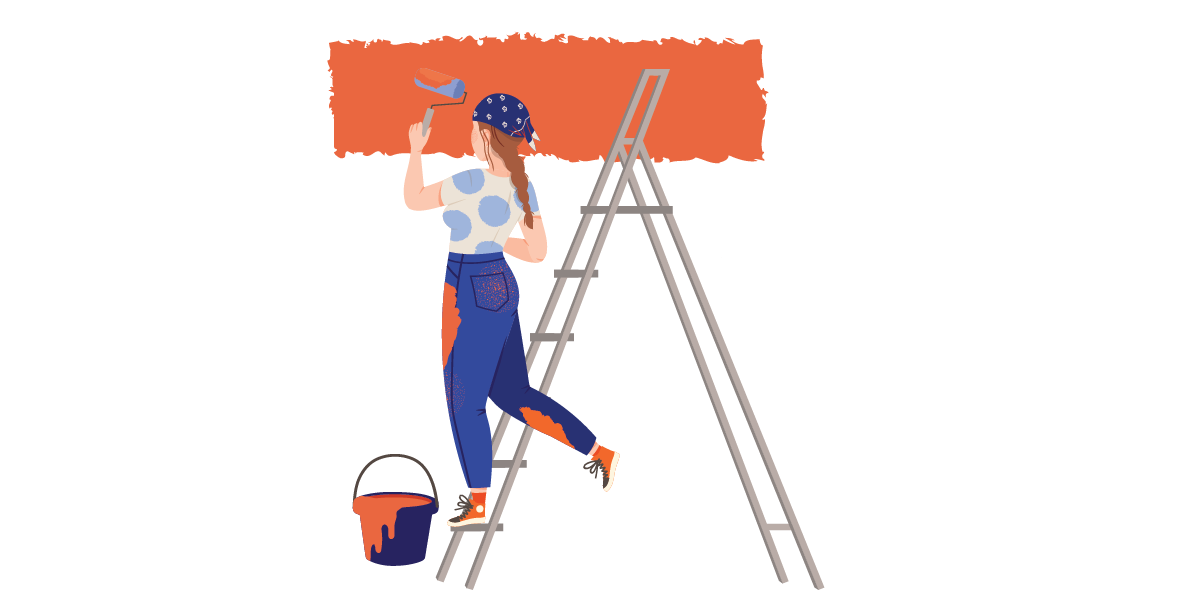 Consejo #1: Pinta una pared con color