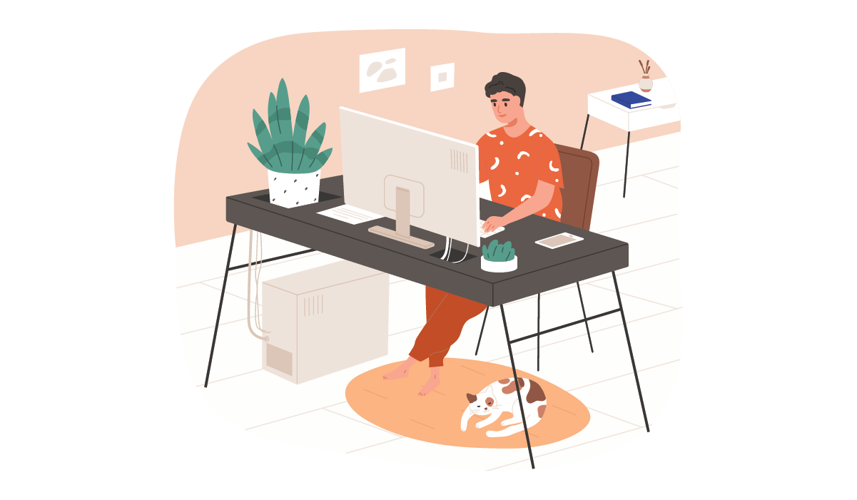 Utiliza plataformas de trabajo remoto