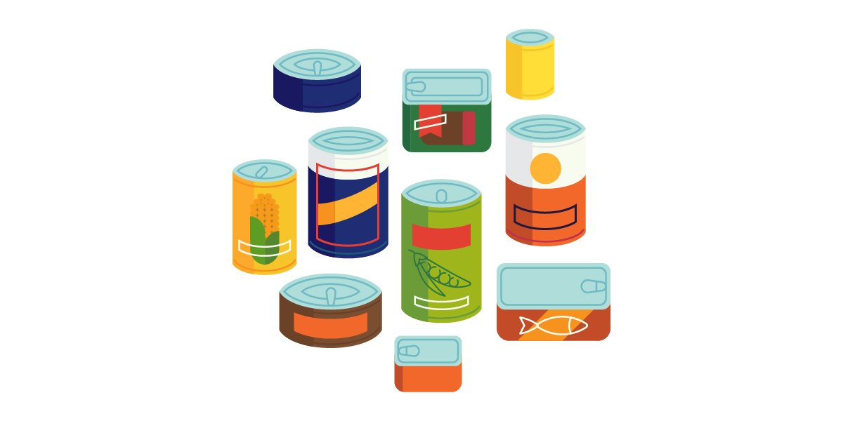 Comprar alimentos no perecederos y/o provisiones